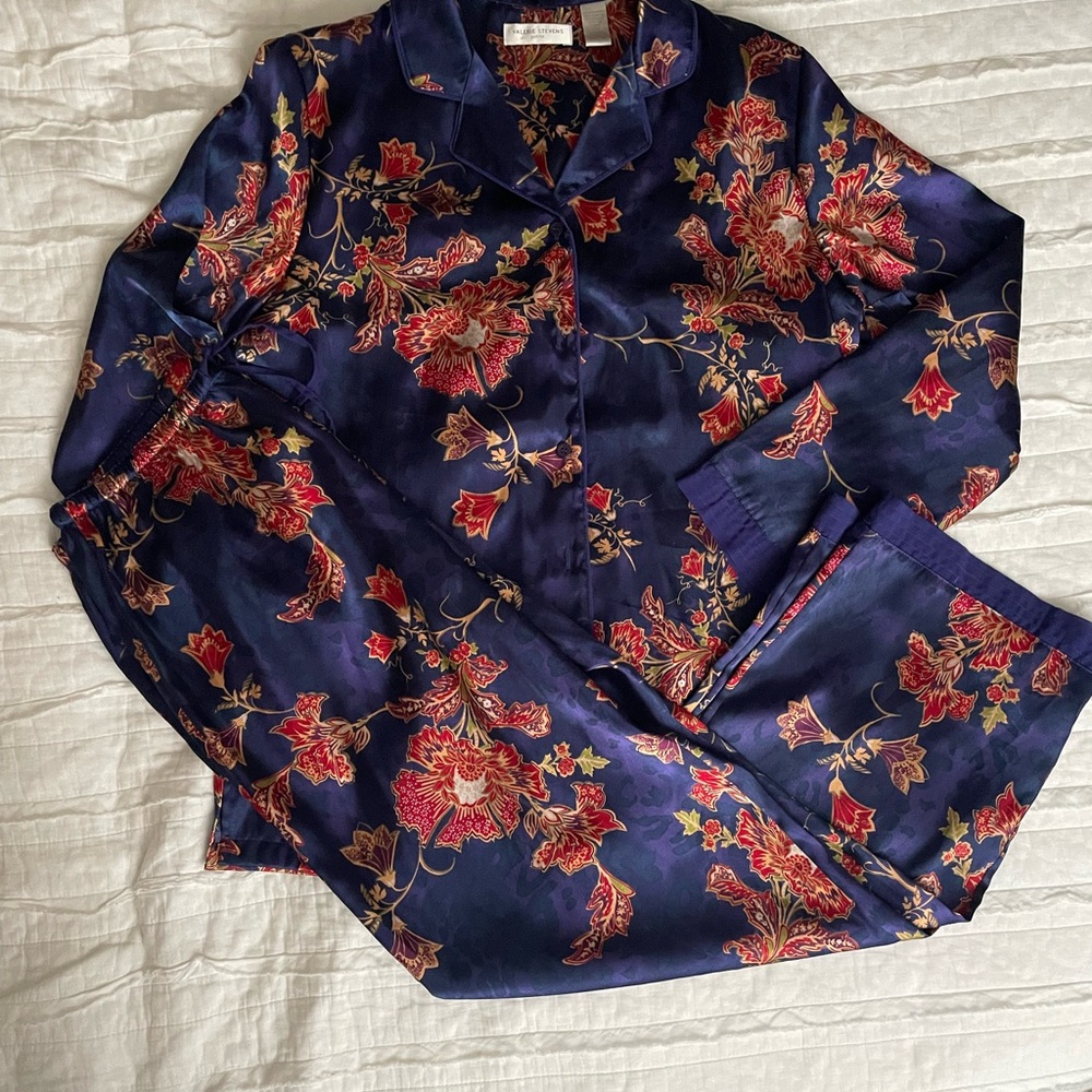 Valerie Steven’s satin pajama set